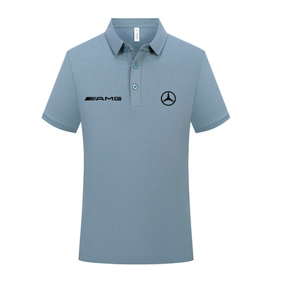 Polo Mercedes AMG 2023 été Patte de Boutonnage Regular Fit T-Shirt Homme